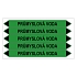 Značení potrubí, průmyslová voda,5 ks, 150 × 12 mm